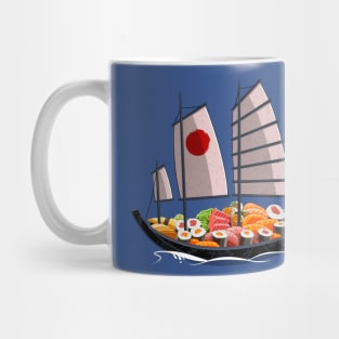 Japanese sushi boat Mug